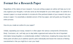 Research Paper Writing help